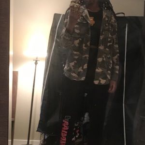 Light Camo Drawstring Jacket